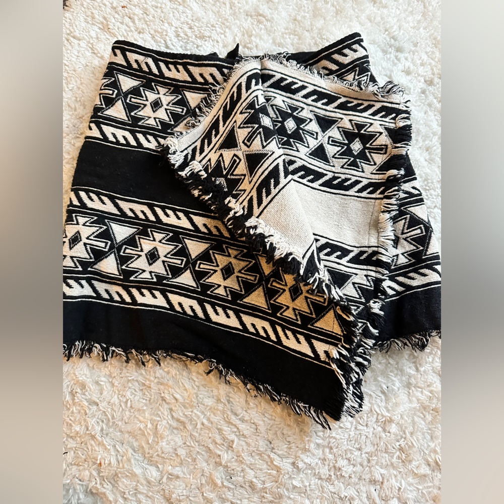 Isabel Marant Black and Cream Mini Skirt